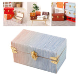 Maxbell 1/12 Scale Miniature Suitcase Wooden Furniture for Bedroom Living Room Decor Red Blue