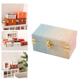 Maxbell 1/12 Scale Miniature Suitcase Wooden Furniture for Bedroom Living Room Decor Green Yellow