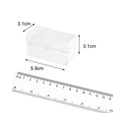 Maxbell 1/12 Scale Miniature Suitcase Wooden Furniture for Bedroom Living Room Decor Dark Brown