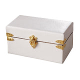 Maxbell 1/12 Scale Miniature Suitcase Wooden Furniture for Bedroom Living Room Decor White