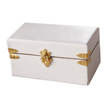 Maxbell 1/12 Scale Miniature Suitcase Wooden Furniture for Bedroom Living Room Decor White