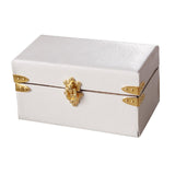 Maxbell 1/12 Scale Miniature Suitcase Wooden Furniture for Bedroom Living Room Decor White