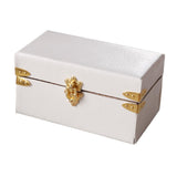 Maxbell 1/12 Scale Miniature Suitcase Wooden Furniture for Bedroom Living Room Decor White