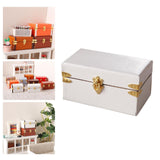 Maxbell 1/12 Scale Miniature Suitcase Wooden Furniture for Bedroom Living Room Decor White