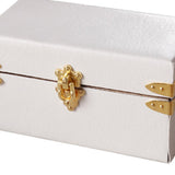 Maxbell 1/12 Scale Miniature Suitcase Wooden Furniture for Bedroom Living Room Decor White