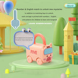 Maxbell Locks and Keys Car Toys Push to Glide Interesting Smooth Montessori Toys Set Style B