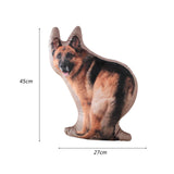 Maxbell 3D Dog Throw Pillow Headrest Stuffed Animals Plush Toy for Car Bedroom Decor