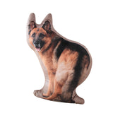 Maxbell 3D Dog Throw Pillow Headrest Stuffed Animals Plush Toy for Car Bedroom Decor