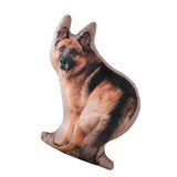 Maxbell 3D Dog Throw Pillow Headrest Stuffed Animals Plush Toy for Car Bedroom Decor