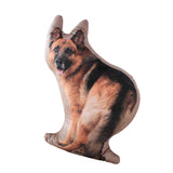 Maxbell 3D Dog Throw Pillow Headrest Stuffed Animals Plush Toy for Car Bedroom Decor