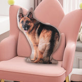 Maxbell 3D Dog Throw Pillow Headrest Stuffed Animals Plush Toy for Car Bedroom Decor