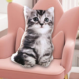 Maxbell Cat Plush Pillow Toy Comfortable Throw Pillow for Cosplay Living Room Office