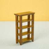 Maxbell 1:12 Dollhouse 4 Layers Shelf Display Rack Wooden Furniture for Bedroom Home