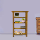 Maxbell 1:12 Dollhouse 4 Layers Shelf Display Rack Wooden Furniture for Bedroom Home