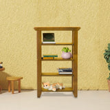 Maxbell 1:12 Dollhouse 4 Layers Shelf Display Rack Wooden Furniture for Bedroom Home