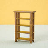 Maxbell 1:12 Dollhouse 4 Layers Shelf Display Rack Wooden Furniture for Bedroom Home