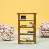 Maxbell 1:12 Dollhouse 4 Layers Shelf Display Rack Wooden Furniture for Bedroom Home