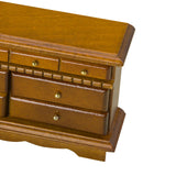 Maxbell 1:12 Scale Dollhouse Mini TV Cabinet with 8 Opening Drawers for Pretend Play