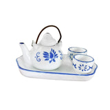 Maxbell 1:12 Scale Dollhouse Porcelain Tea Cup Set for Micro Landscape Kitchen Decor