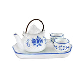 Maxbell 1:12 Scale Dollhouse Porcelain Tea Cup Set for Micro Landscape Kitchen Decor