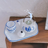 Maxbell 1:12 Scale Dollhouse Porcelain Tea Cup Set for Micro Landscape Kitchen Decor