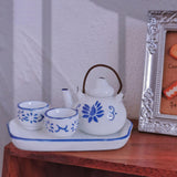 Maxbell 1:12 Scale Dollhouse Porcelain Tea Cup Set for Micro Landscape Kitchen Decor