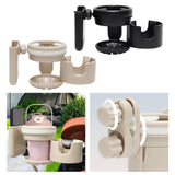 Maxbell Pram Bottle Holder for Pipe Diameter 25-40mm Pram Trolley Bike Cup Holder Black