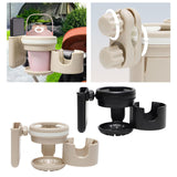 Maxbell Pram Bottle Holder for Pipe Diameter 25-40mm Pram Trolley Bike Cup Holder Black