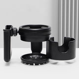 Maxbell Pram Bottle Holder for Pipe Diameter 25-40mm Pram Trolley Bike Cup Holder Black