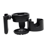 Maxbell Pram Bottle Holder for Pipe Diameter 25-40mm Pram Trolley Bike Cup Holder Black