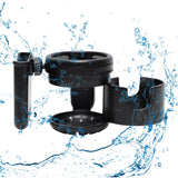 Maxbell Pram Bottle Holder for Pipe Diameter 25-40mm Pram Trolley Bike Cup Holder Black