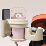 Maxbell Pram Bottle Holder for Pipe Diameter 25-40mm Pram Trolley Bike Cup Holder Khaki
