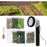 Maxbell Static Grass Flocking Applicator Flock Static for Street Building Sand Table