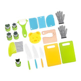 Maxbell 19 Pieces Play Kitchen Toys Realistic Utensils for Ages 3+ Years Old Holiday