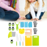 Maxbell 19 Pieces Play Kitchen Toys Realistic Utensils for Ages 3+ Years Old Holiday