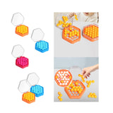 Maxbell Puzzle Beads Logical Toy Portable Party Brain Teaser for Kids Children Teens orange