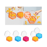 Maxbell Puzzle Beads Logical Toy Portable Party Brain Teaser for Kids Children Teens orange