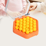 Maxbell Puzzle Beads Logical Toy Portable Party Brain Teaser for Kids Children Teens orange