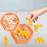 Maxbell Puzzle Beads Logical Toy Portable Party Brain Teaser for Kids Children Teens orange