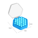 Maxbell Puzzle Beads Logical Toy Portable Party Brain Teaser for Kids Children Teens blue