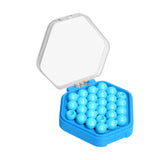 Maxbell Puzzle Beads Logical Toy Portable Party Brain Teaser for Kids Children Teens blue