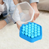 Maxbell Puzzle Beads Logical Toy Portable Party Brain Teaser for Kids Children Teens blue