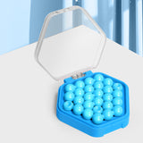 Maxbell Puzzle Beads Logical Toy Portable Party Brain Teaser for Kids Children Teens blue