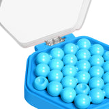 Maxbell Puzzle Beads Logical Toy Portable Party Brain Teaser for Kids Children Teens blue