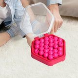 Maxbell Puzzle Beads Logical Toy Portable Party Brain Teaser for Kids Children Teens red