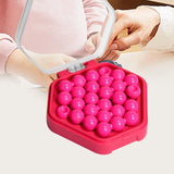 Maxbell Puzzle Beads Logical Toy Portable Party Brain Teaser for Kids Children Teens red