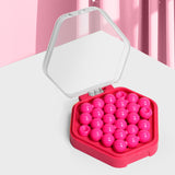 Maxbell Puzzle Beads Logical Toy Portable Party Brain Teaser for Kids Children Teens red