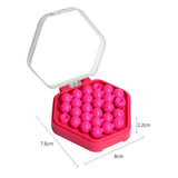Maxbell Puzzle Beads Logical Toy Portable Party Brain Teaser for Kids Children Teens red