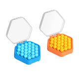 Maxbell Puzzle Beads Logical Toy Portable Party Brain Teaser for Kids Children Teens yellow and blue