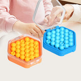 Maxbell Puzzle Beads Logical Toy Portable Party Brain Teaser for Kids Children Teens yellow and blue